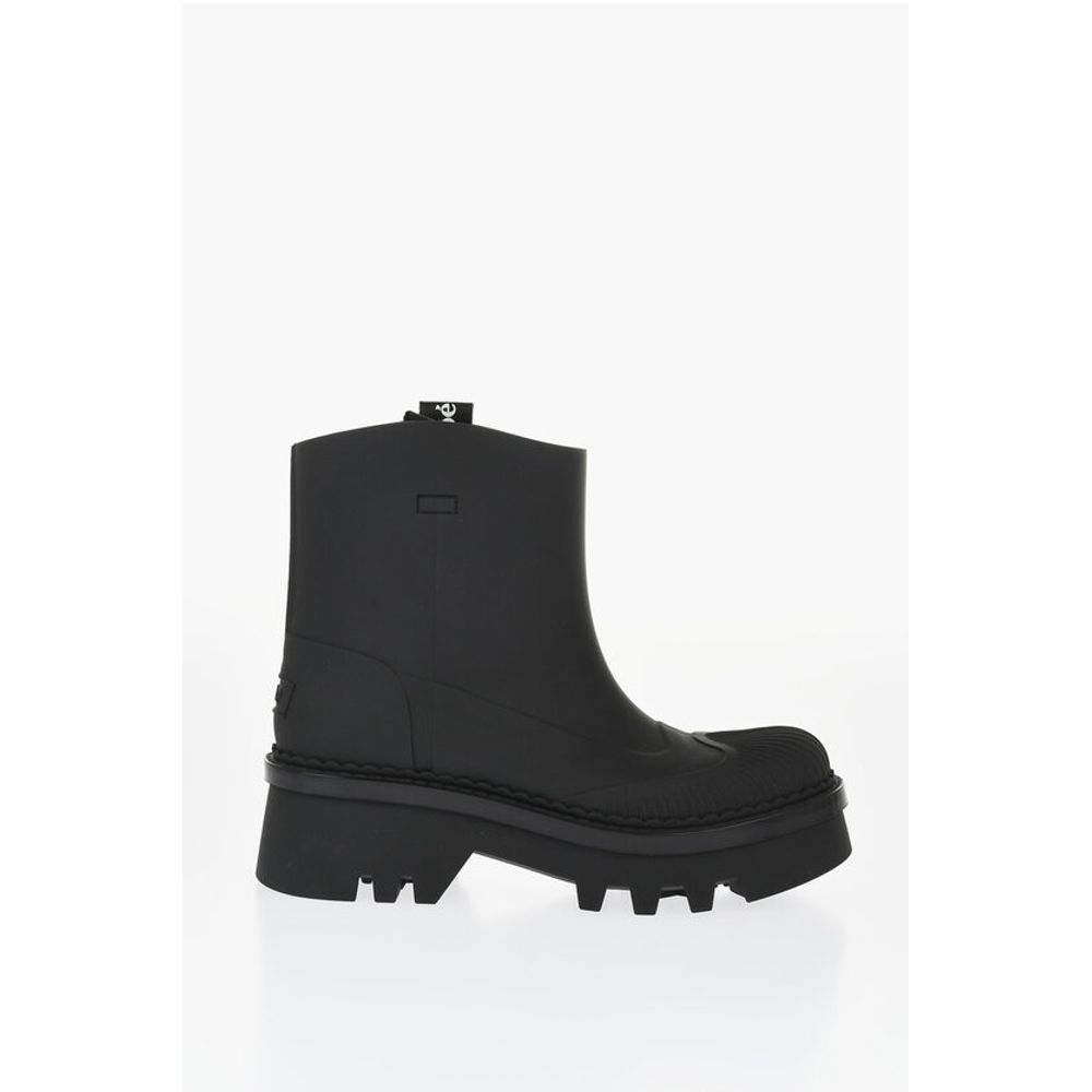 Chloé Rubber solid Color Ankle Boots with Heel 6cm