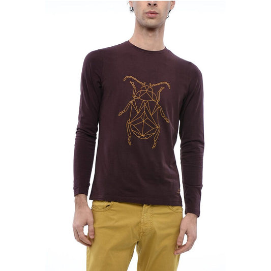 Corneliani Stretch-cotton T-shirt with Contrasting Print