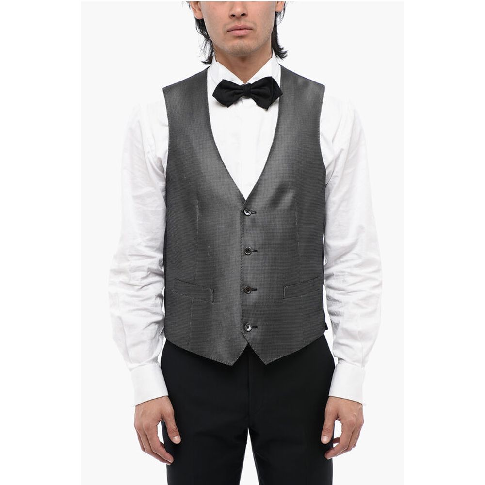 Corneliani Two-Tone Silk Waistcoat