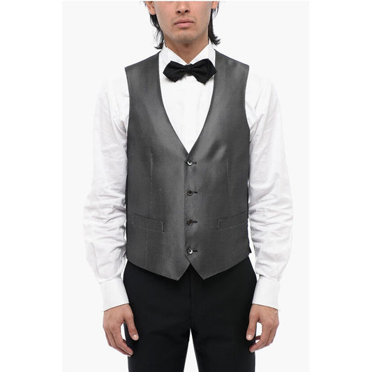Corneliani Two-Tone Silk Waistcoat