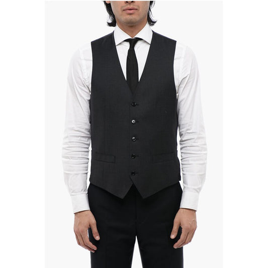 Corneliani Virgin Wool LEADER Waistcoat with Back Adjuster