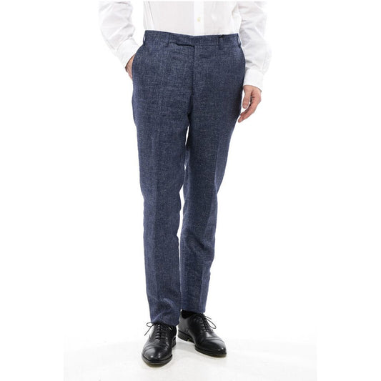 Corneliani CC COLLECTION Regular Fit Linen Blend Chino Pants
