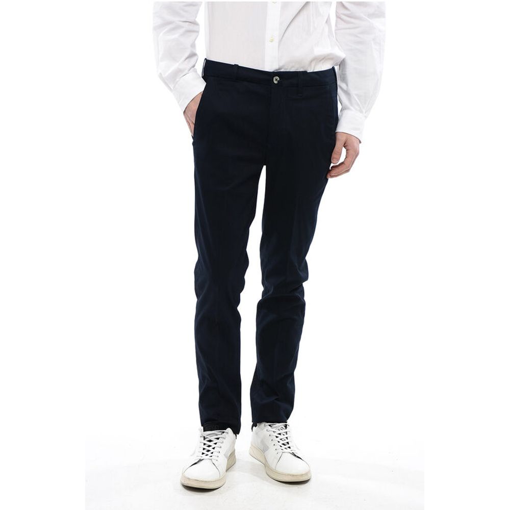 Corneliani 4-Pocketed Cotton Blend Pants with Belt Loops