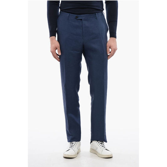 Corneliani 4-Pocketed ACADEMY Pure Linen Pants