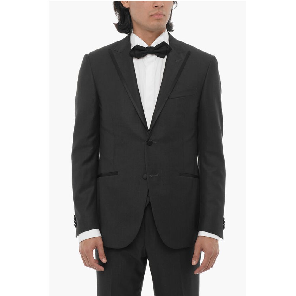 Corneliani Striped Virgin Wool CERIM.ACADEMY 3-Piece Waistcoat Suit wit