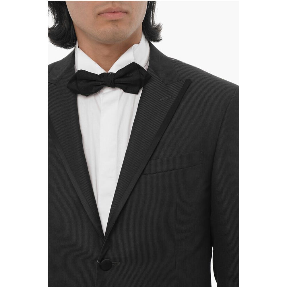 Corneliani Striped Virgin Wool CERIM.ACADEMY 3-Piece Waistcoat Suit wit
