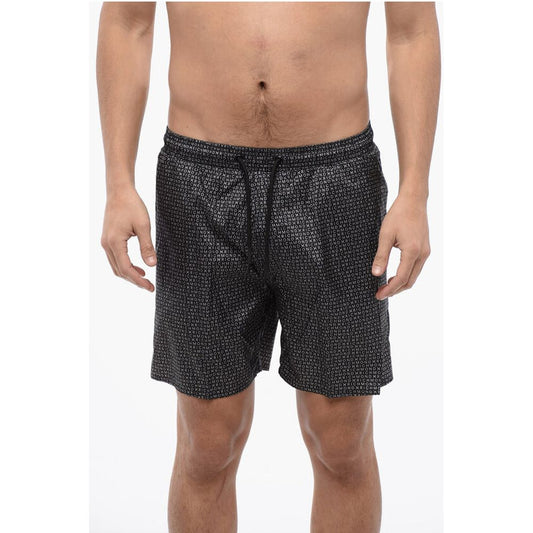John Richmond Monogram Boxer Swimsuit