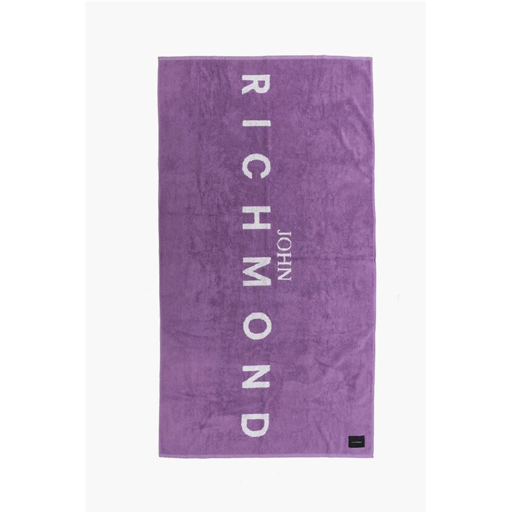 John Richmond Terry-Cotton KAITOS Beachtowel with Logo Maxi