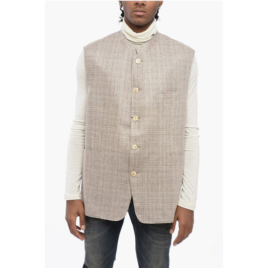 Corneliani Mandarin Collar Silk Vest