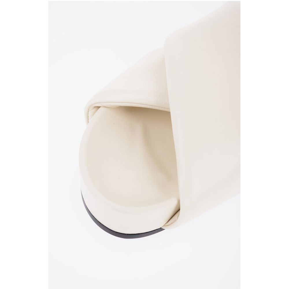 Jil Sander Criss Cross Designed Leather Sandals