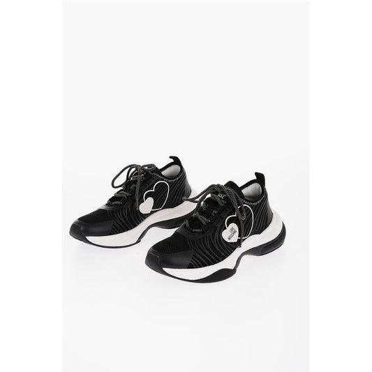 Moschino LOVE Mesh SPRINT50 Low-Top Sneakers with Contrast Detail