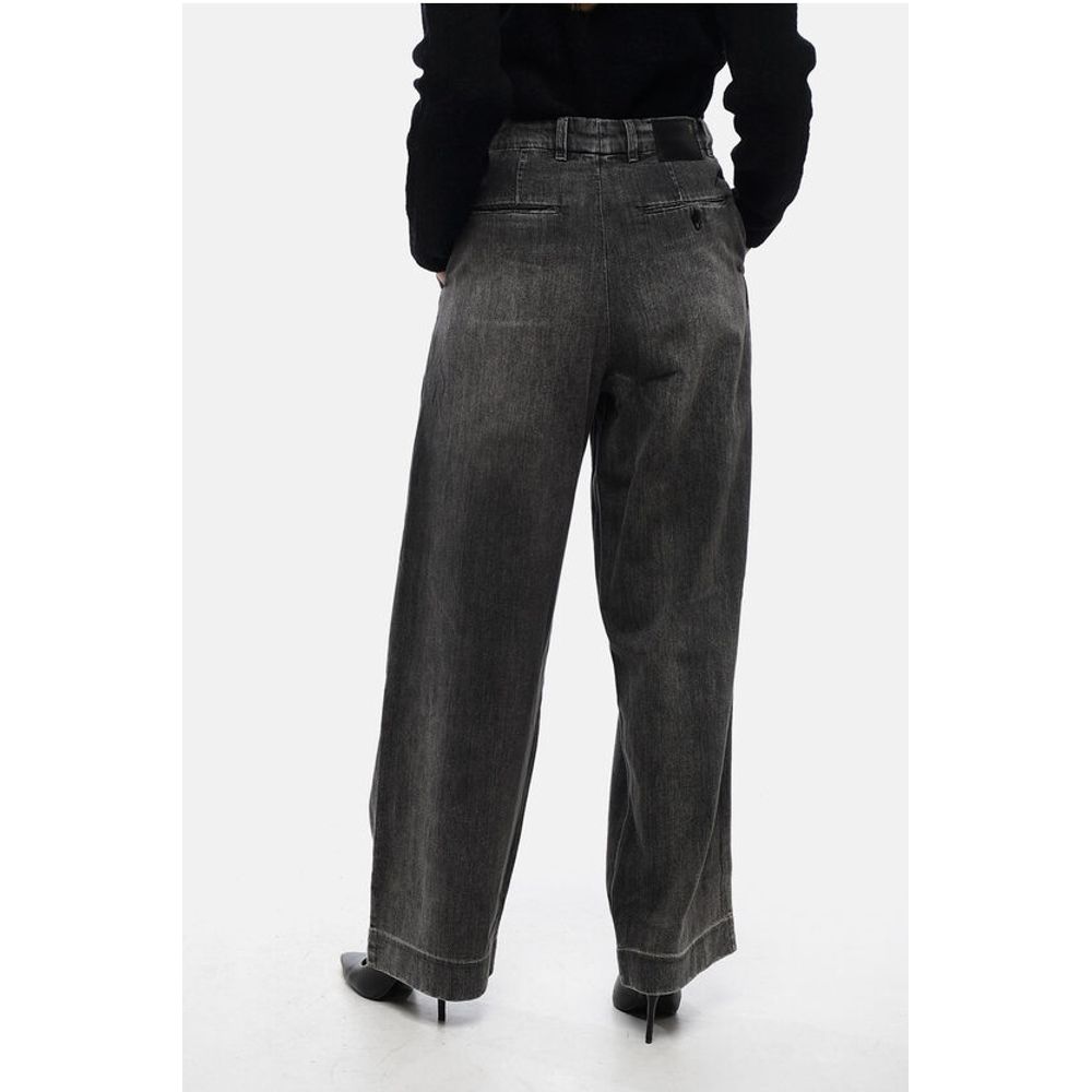 R13 Single-pleated Wide Leg Denims 27cm