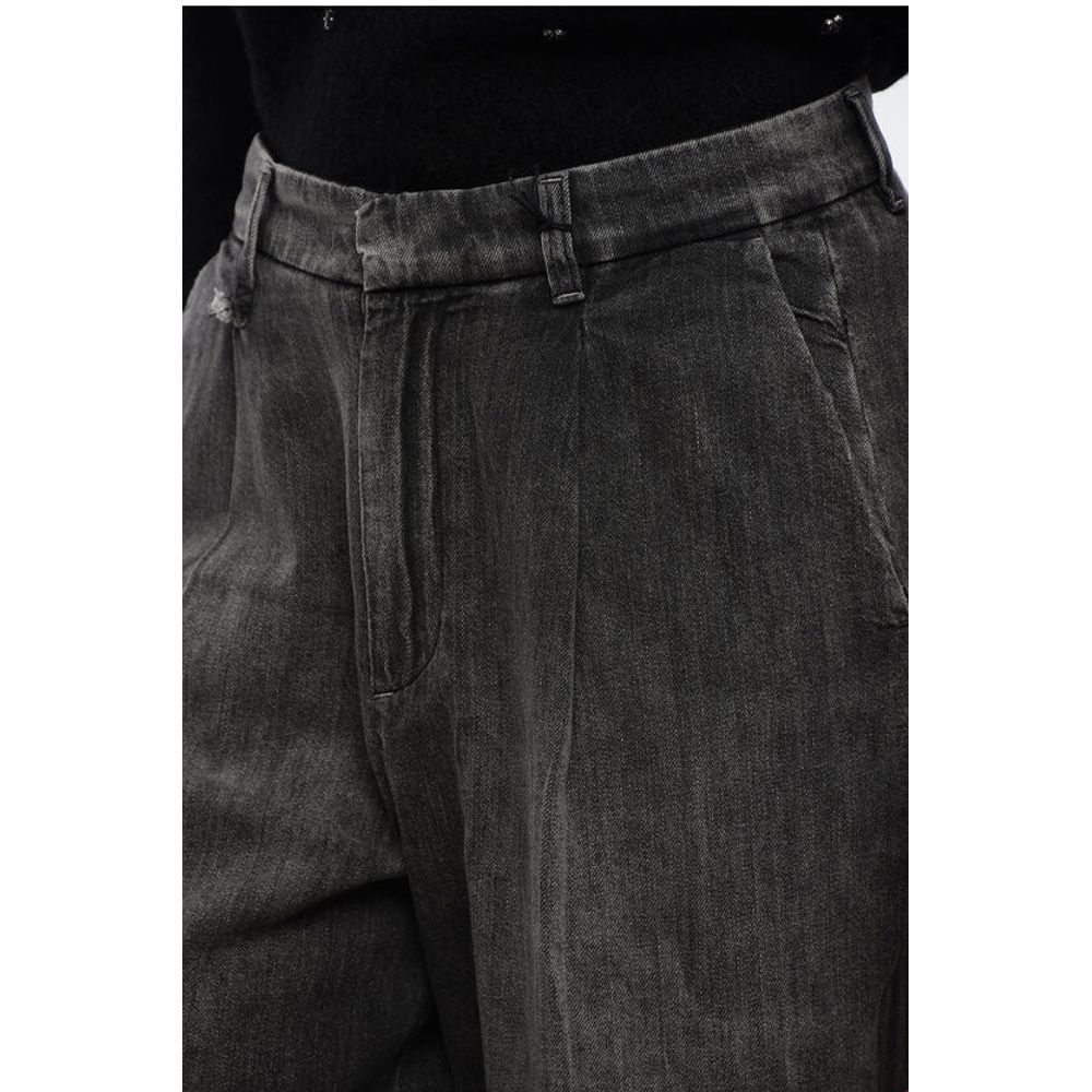 R13 Single-pleated Wide Leg Denims 27cm