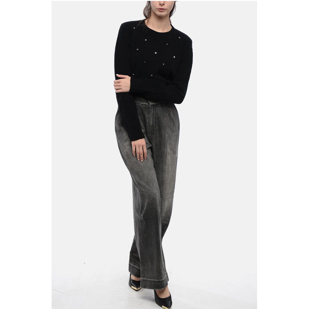 R13 Single-pleated Wide Leg Denims 27cm