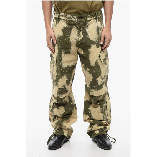 Darkpark Acid-Wash Effect Cargo Pants