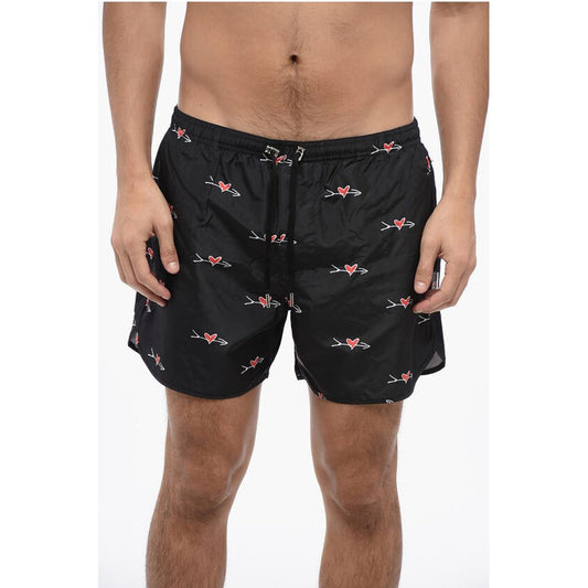 Neil Barrett Printed ALL-OVER CUPID Swim Shorts