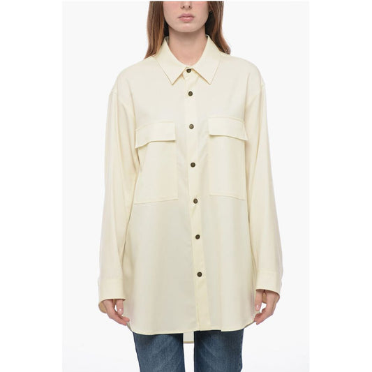 Darkpark Cool Wool Shirt with Oversized Fit