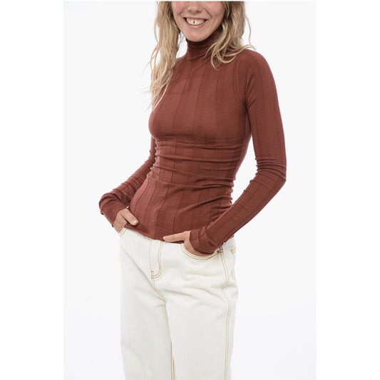Sportmax Ribbed PISANO Sweater with Turtle Neck
