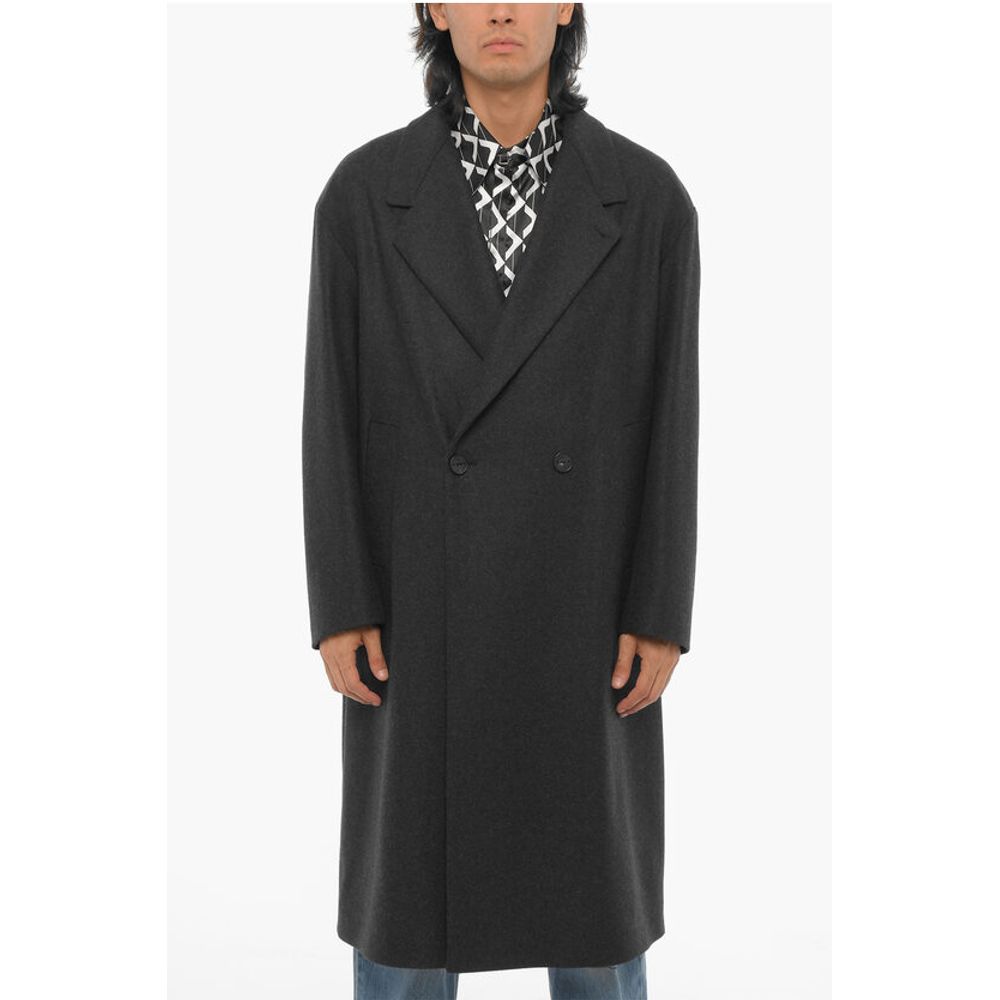 Hevo Wool Blend SANTACESAREA Double-Breasted Coat