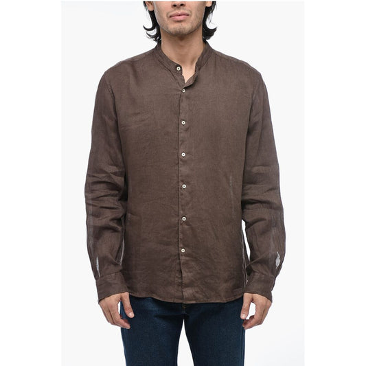 Altea Mandarin Collar Pure Linen Shirt