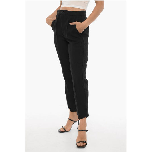 Setchu High Waist Virgin Wool Straight Leg Pants