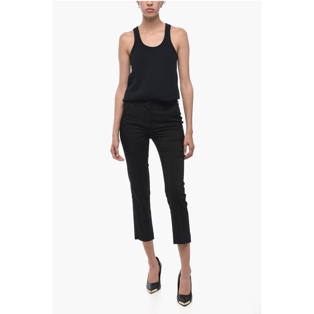 Edra Front-pleated Skinny Pants