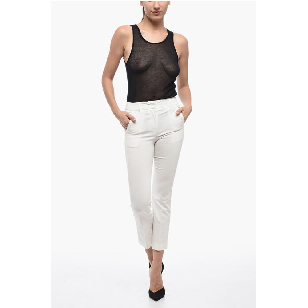 Edra Front-pleated Skinny Pants