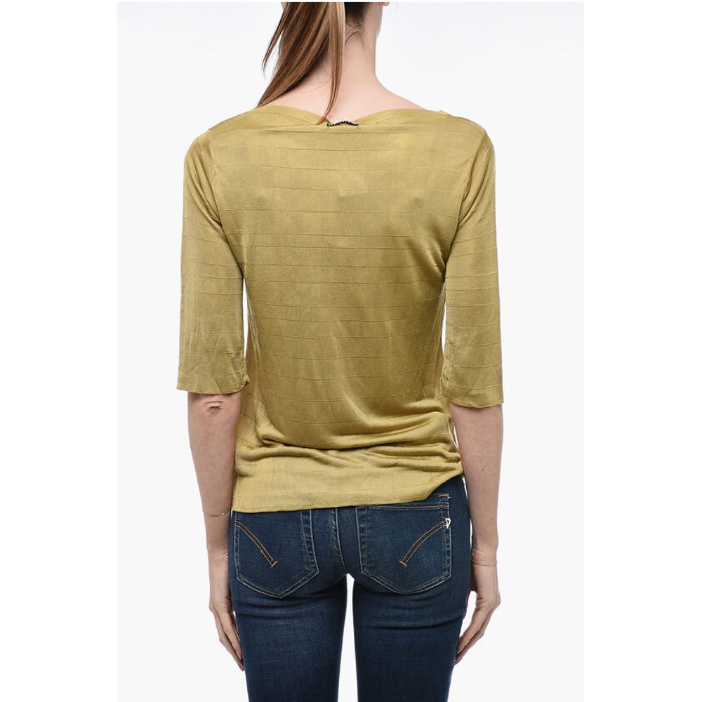 ArchivioB Viscose Sweater with 3/4 Sleeves