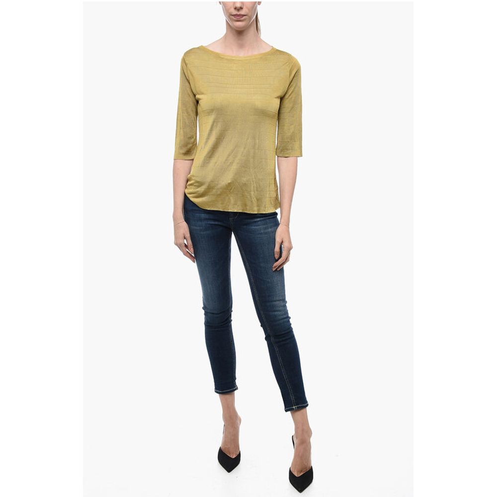 ArchivioB Viscose Sweater with 3/4 Sleeves