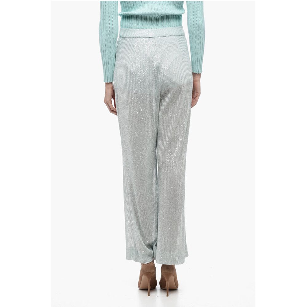 Rotate Mesh Pant with Sequined Embroidery