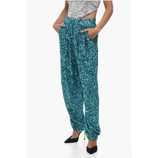 Rotate Sequined ALEXA Wide-Leg Pant