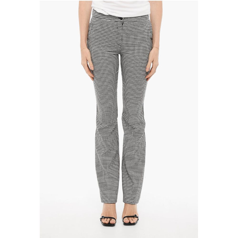 Edra Pied-de-Poule Motif Bootcut Pants