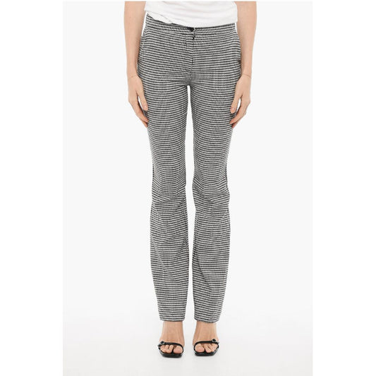 Edra Pied-de-Poule Motif Bootcut Pants