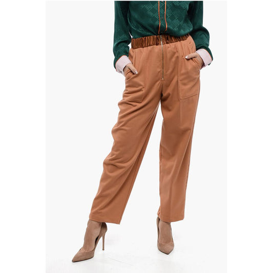 Forte_Forte Wool Blend Pants with Elastic Waistband