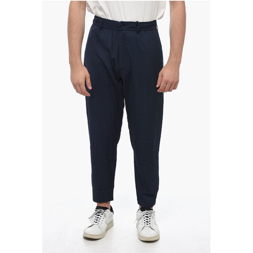 4SDesigns Twill Chino Pants with Drawstring