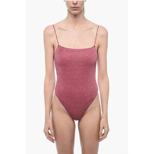 Oséree Lurex One-Piece Swimsuit with Sel-Tie Details