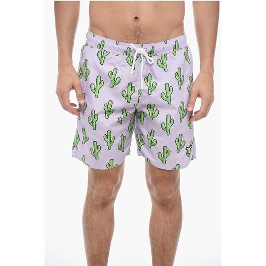 Yes I Am Cactus Printed Boxer Swimshort