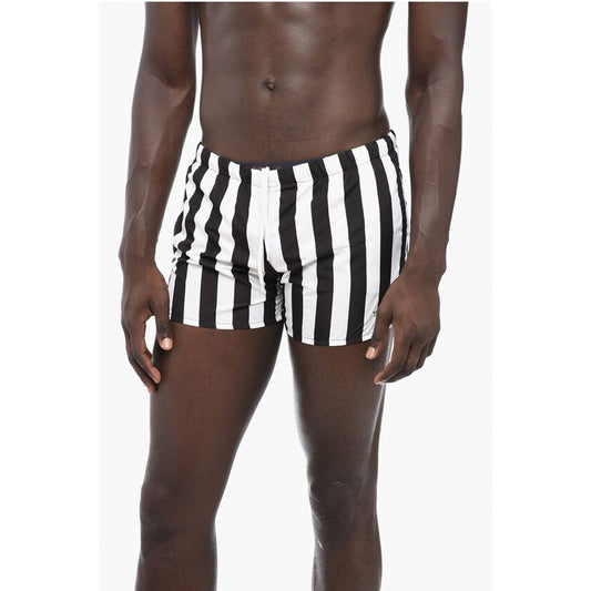 Yes I Am Two-Tone Striped Swim Shorts