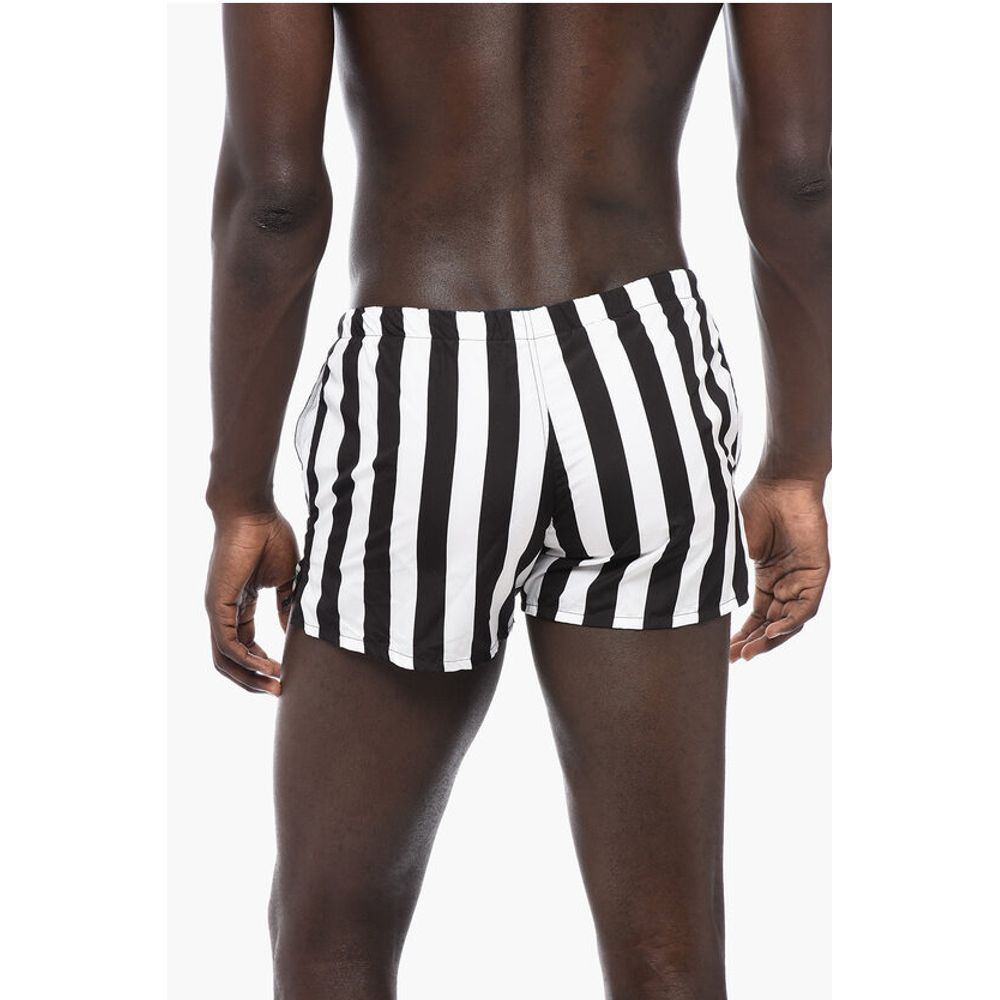 Yes I Am Two-Tone Striped Swim Shorts