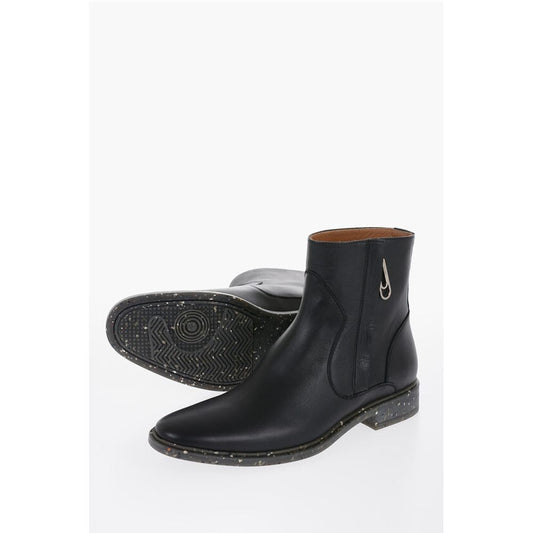 Off-White Stone Effect Sole ECO Leather Booties