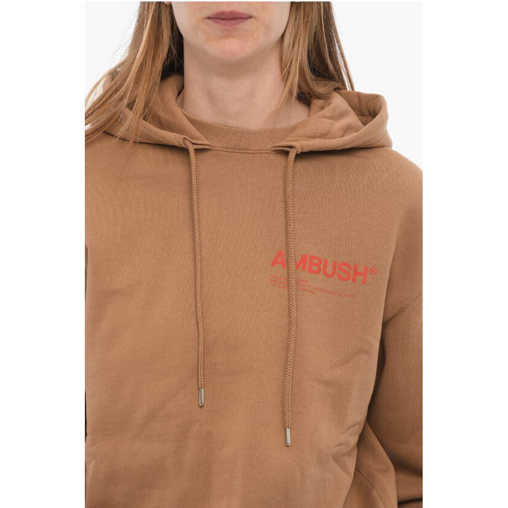 Ambush Brushed Cotton Hoodie with Printed Logo