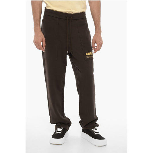 Ambush Brushed Cotton Joggers with Contrasting Logo