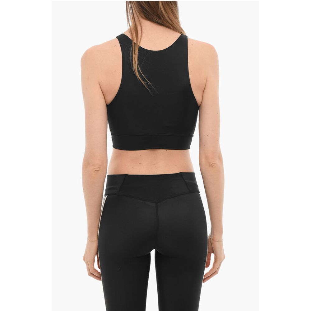Palm Angels Active Crop Top with Contrasting Logo