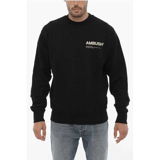 Ambush Brushed Cotton Crew-neck Sweatshirt with Printed Logo