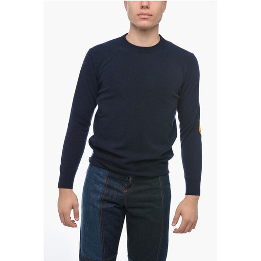 Altea Crew Neck LUNETTA Virgin Wool Sweater with Patches