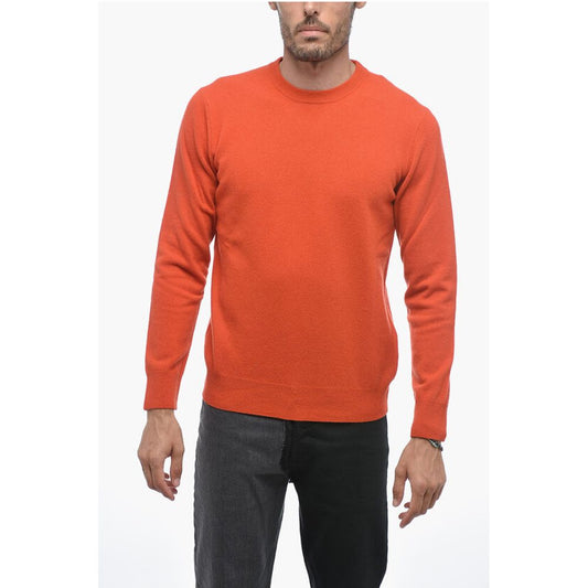 Altea Crew Neck LUNETTA Virgin Wool Sweater with Contrasting Patch