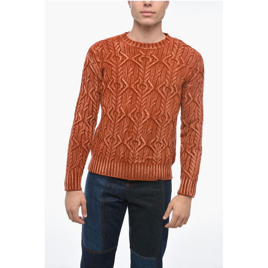Altea Crew Neck TRECCIA Aran Virgin Wool Sweater
