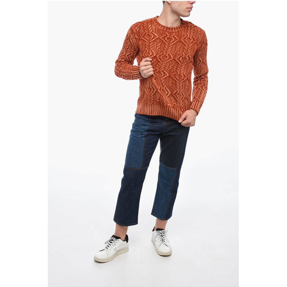 Altea Crew Neck TRECCIA Aran Virgin Wool Sweater