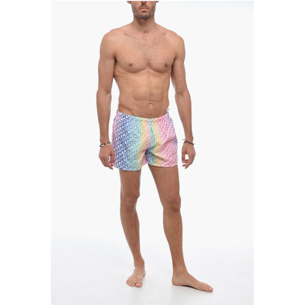 Yes I Am All-Over Logo Swim shorts