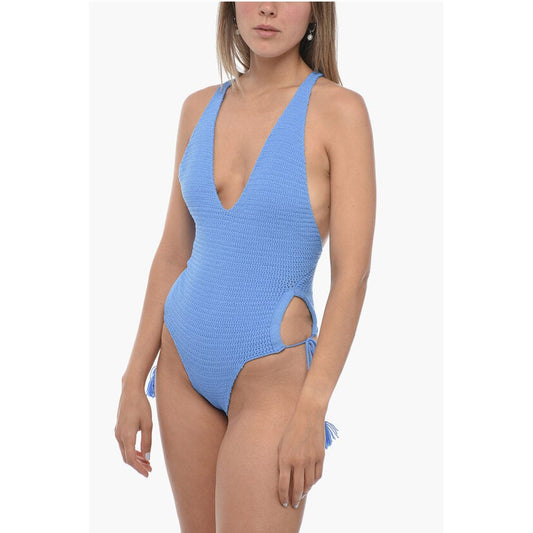 Elou Crochet LIN One Piece Swimsuit with Cut-Out Details